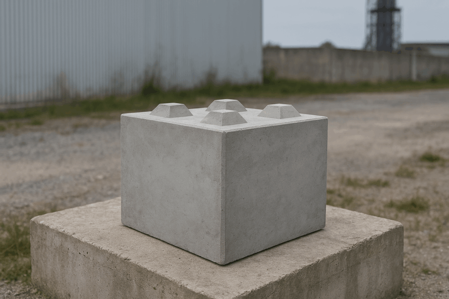 Petroblok - betonový legoblok o rozměru 600x600x600 mm