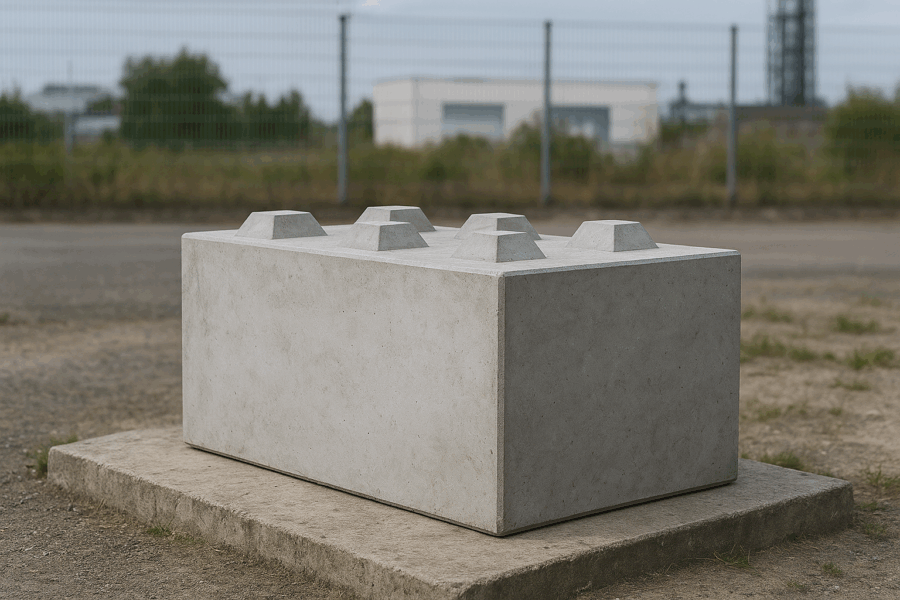 Betonový blok - Petroblok - 900x600x600 mm